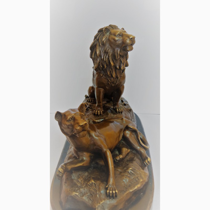 Фото 3. Продается Бронзовая скульптура Лев и львица G.Gardet. France 1900-1914 гг