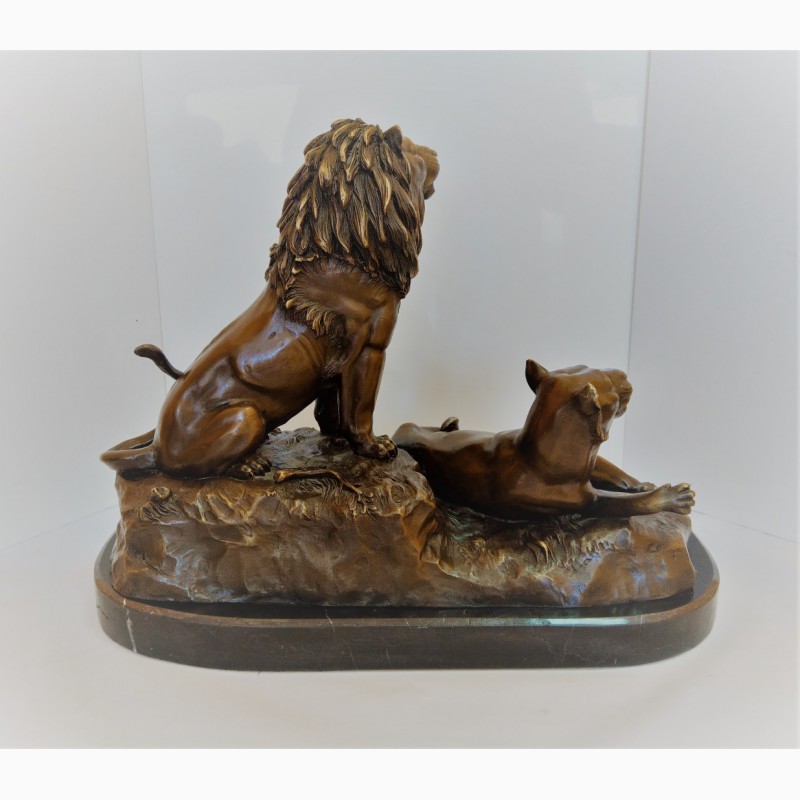 Фото 4. Продается Бронзовая скульптура Лев и львица G.Gardet. France 1900-1914 гг