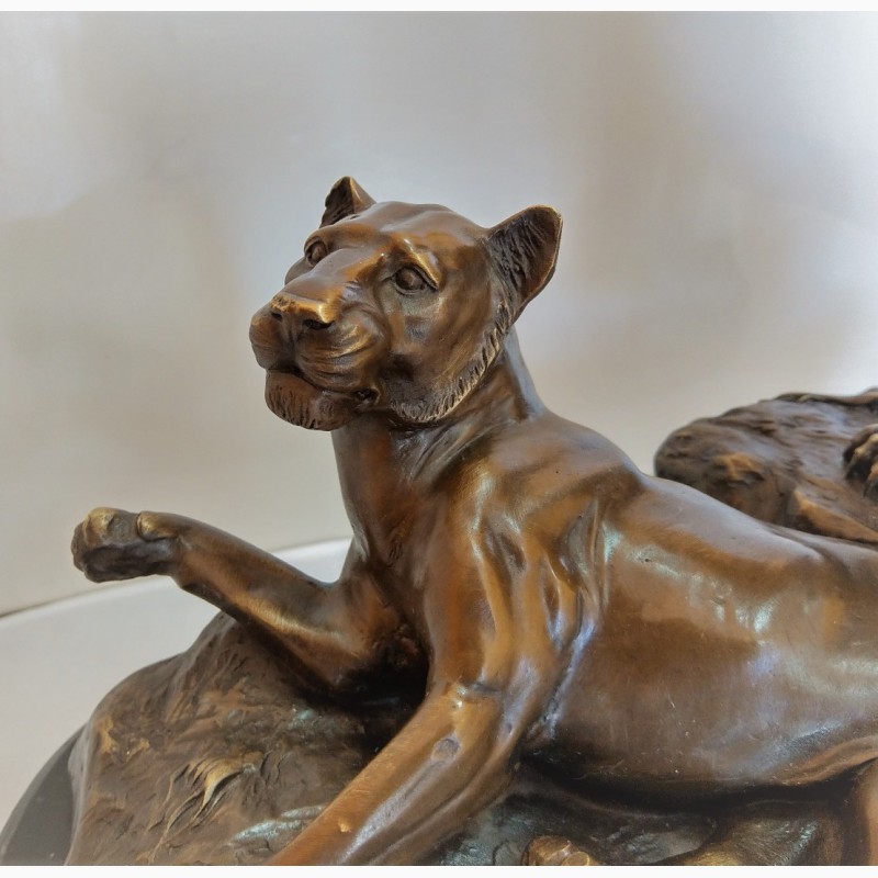 Фото 9. Продается Бронзовая скульптура Лев и львица G.Gardet. France 1900-1914 гг