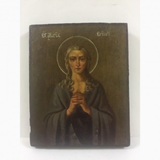 Старинная икона Св.Марии Египетской 19 век