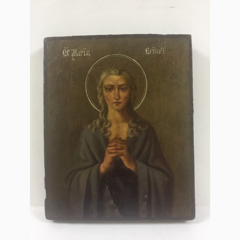 Старинная икона Св.Марии Египетской 19 век