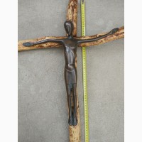 Крест-распятие, бронза, дерево, 19 век, царская Россия