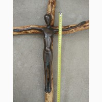 Крест-распятие, бронза, дерево, 19 век, царская Россия