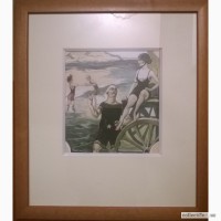 Картина французского художника Jack Abeille конец XIX начало XX веков с авторской подписью