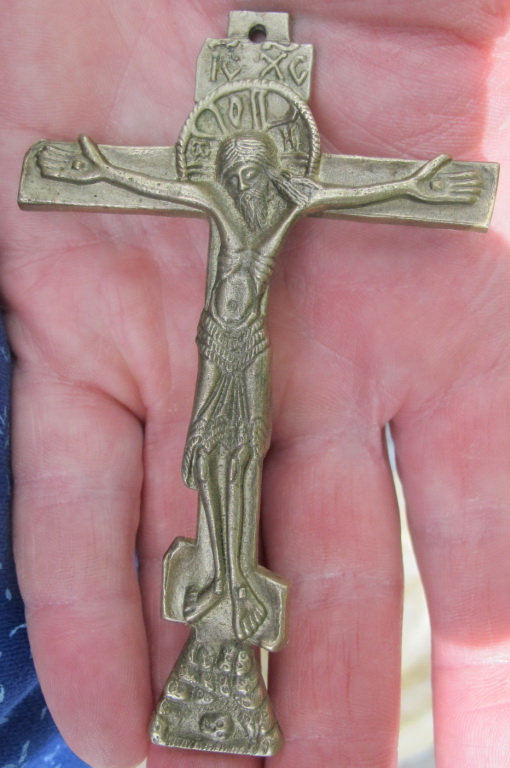 Фото 4. Кресты-распятия, латунь, 19 век, комплект одним лотом