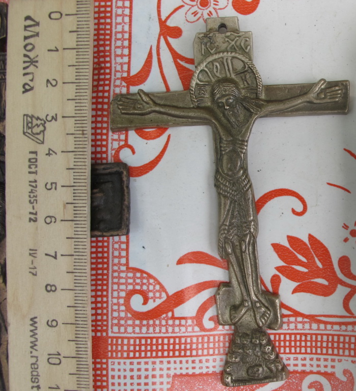 Фото 6. Кресты-распятия, латунь, 19 век, комплект одним лотом