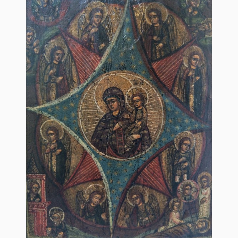 Фото 3. Продается Икона Божией Матери Неопалимая Купина с небесными светилами. Конец XIX века