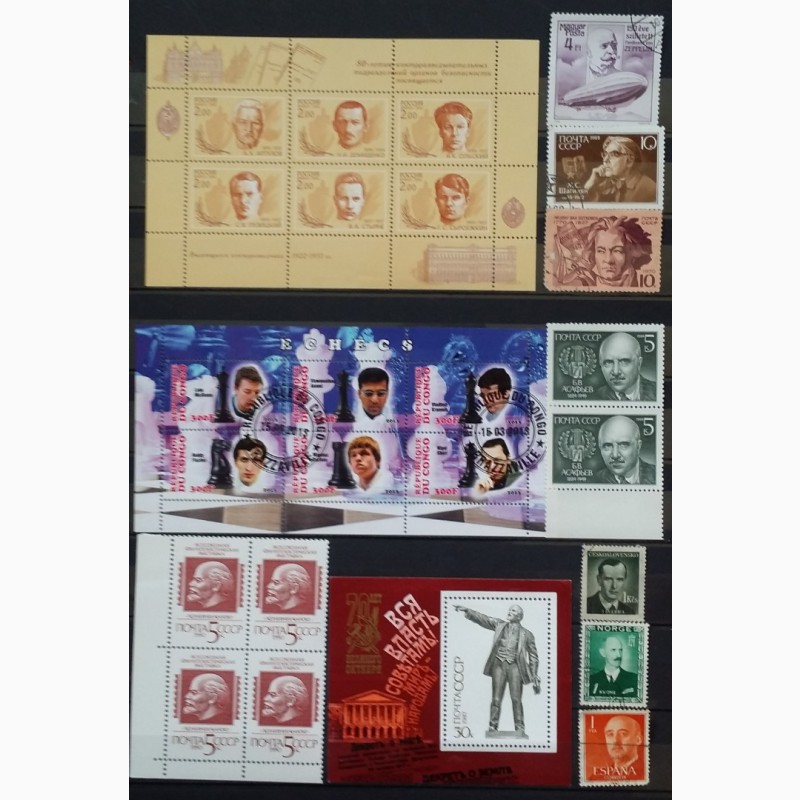 Продам почтовые марки тематика Персоналии