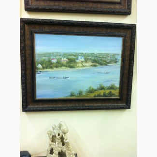Продам картину южный город на реке