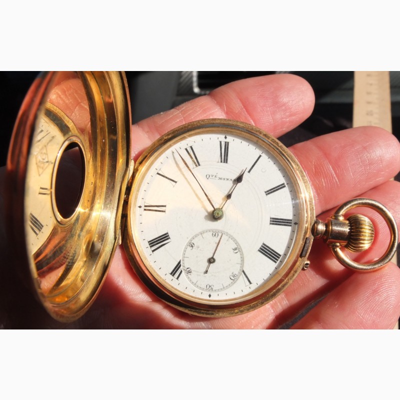 Фото 3. Золотые карманные часы Мозер, золото 56 проба, царская Россия