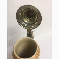 Пивная кружка с музыкальным механизмом (опак, олово) Германия