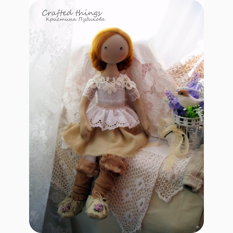 Фото 13. Текстильная интерьерная коллекционная кукла в стиле прованс. Магда