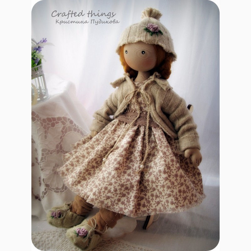 Фото 4. Текстильная интерьерная коллекционная кукла в стиле прованс. Магда