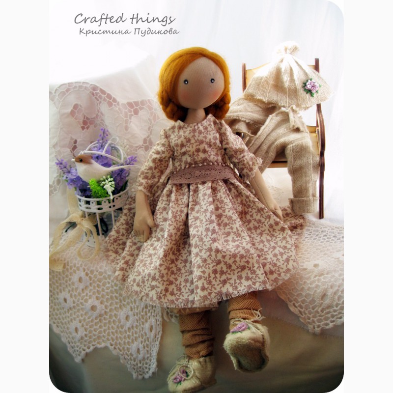 Фото 9. Текстильная интерьерная коллекционная кукла в стиле прованс. Магда