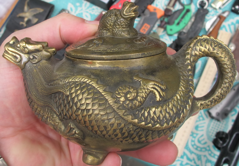 Фото 7. Китайский бронзовый заварной чайник Дракон