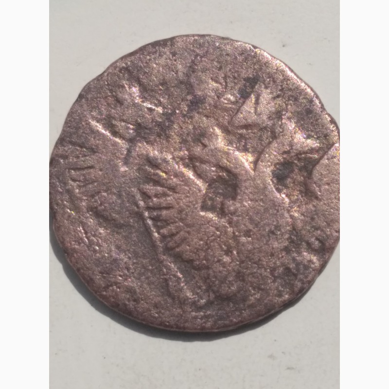 Фото 6. Монета деньга 1746 г., двойной удар штампа, соударение, два орла