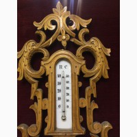 Барометр с термометром (в деревянно корпусе) Россия