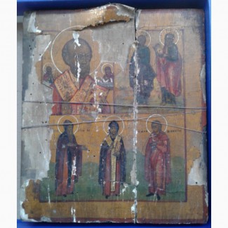 Икона Николай Отвратный, темпера, Ветка, 19 век