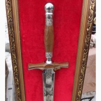 Меч подарочный Кубачи, с серебром на рукояти, декоративный