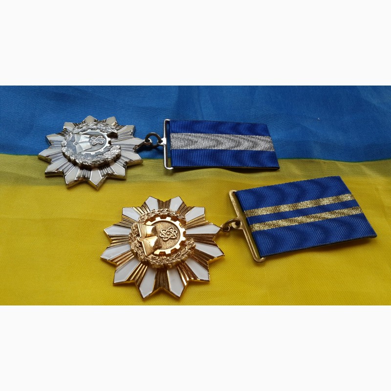 Фото 5. Медали. за развитие науки и техники и образования 1 и 2 степень. мвд Украина. комплект