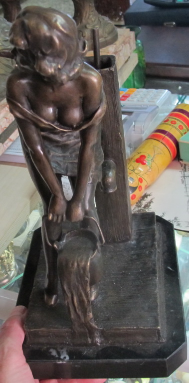 Фото 6. Бронзовая статуэтка Девушка с ведром, высота 35 см