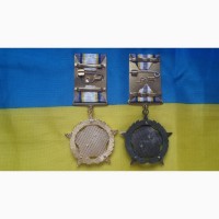 Медали За доблесть и честь убоп 1 и 2 степень мвд милиция украина. оригинал