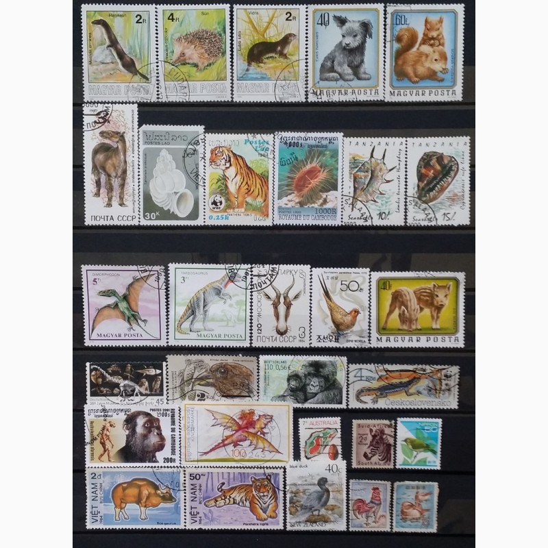 Фото 3. Продам почтовые марки тематика Фауна