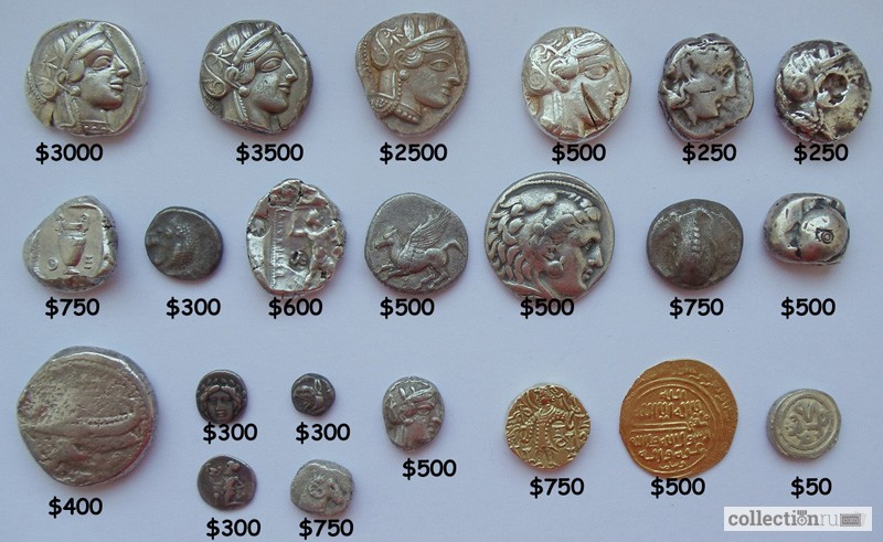 Фото 3. Коллекция античных монет и предметов