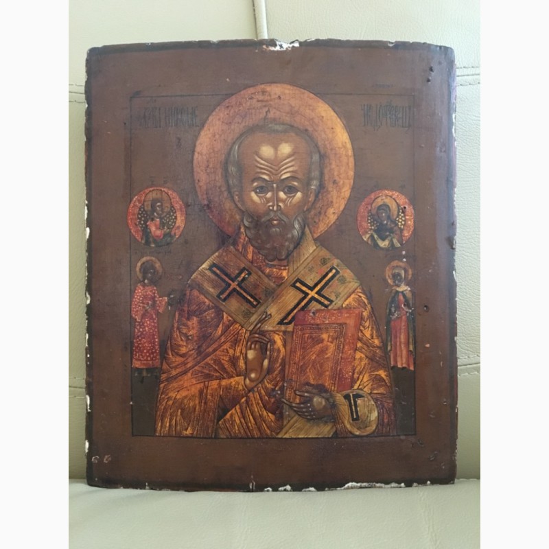 Продам старинную икону Николай Чудотворец