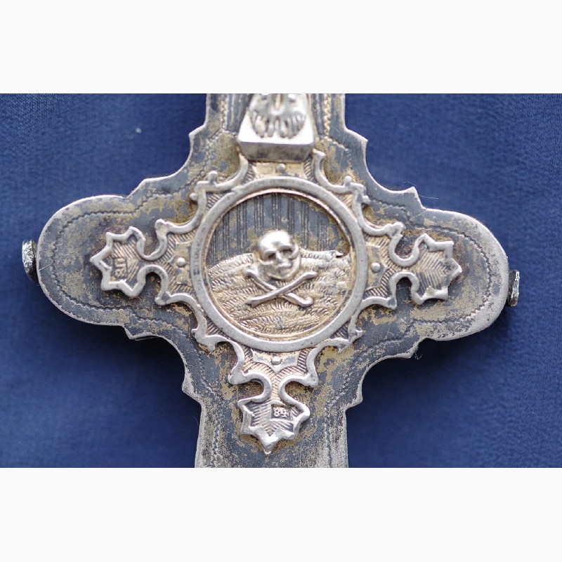 Фото 17. Старинный напрестольный крест. Серебро 84. Мастерская В.П. Москва, 1875 год