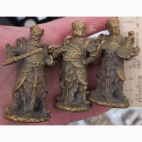 Бронзовые статуэтки Чингизиды, потомки Чингисхана, 3 шт