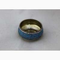 Продается Серебряная солонка с эмалью по скани. Москва 1890-1908 гг