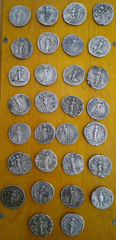 Фото 5. Серебряные древнеримские денарии, коллекция 30 монет, Древний Рим