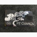 США Подарочная карта магазина P.F.CHANGE#039;S. Не использованная. Пластик
