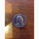 Монета liberty quarter dollar 1972 года
