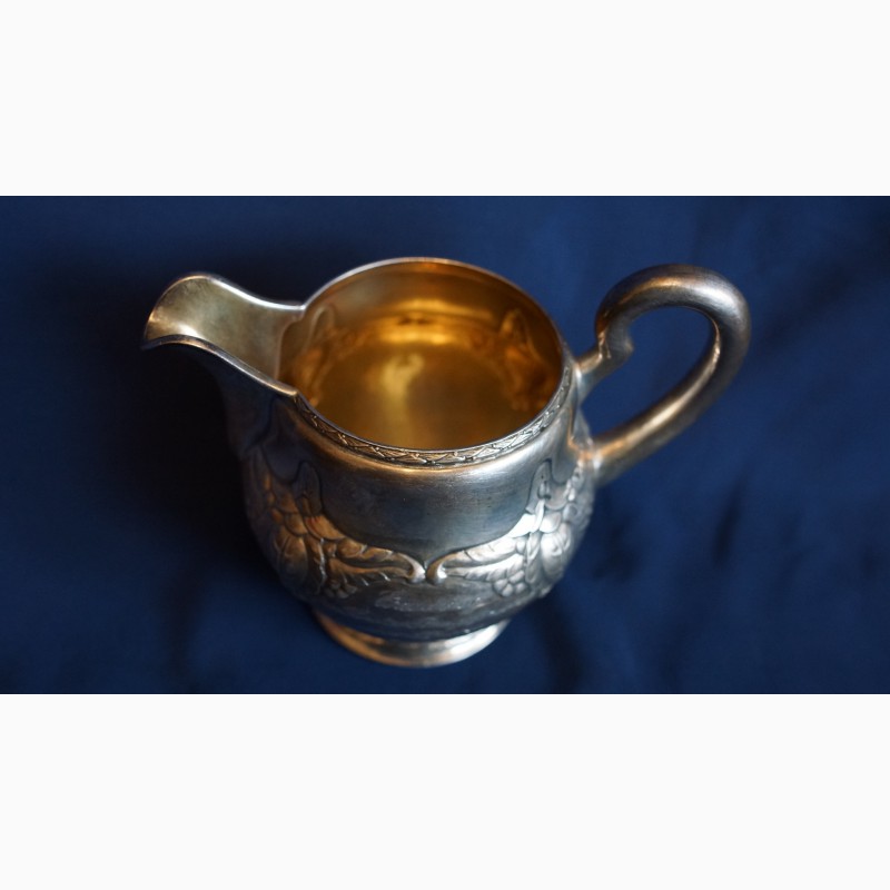 Фото 20. Старинный чайный набор из серебра 835 пробы стиле Модерн. Дания, нач. 1900-х гг