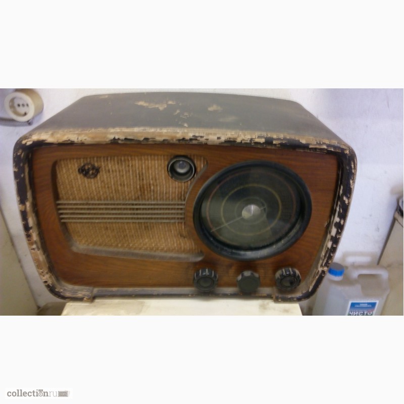 Фото 2. Ретро радиоприёмник марки ВЭФ М-557 выпуска 1945-1949 г