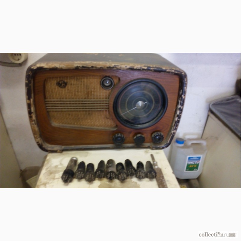 Фото 3. Ретро радиоприёмник марки ВЭФ М-557 выпуска 1945-1949 г