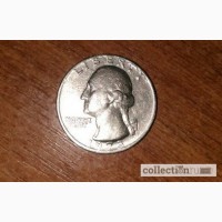Продам монету usa quarter dollar liberty in god we trust 1973 перевертыш