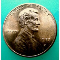 Редкая монета 1 цент 1982 год