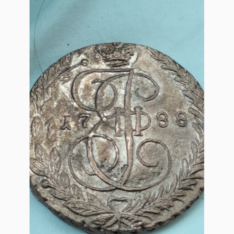 Фото 7. Монеты в 5 копеек Елизаветы 1760, 1761г. и Екатерины 72, 78, 80, 85, 86, 89, 90, 95 год ЕМ