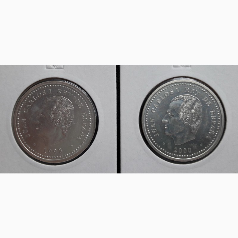 Фото 3. Испания, сет из двух монет, 1998 и 2000, UNC