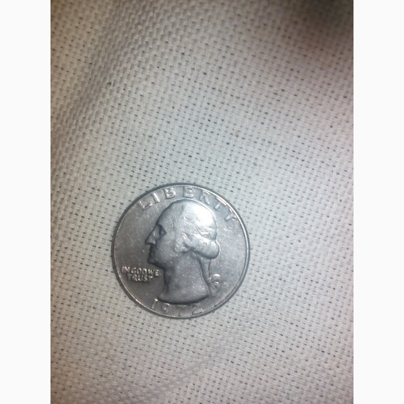 Фото 2. Продам монету liberty quarter dollar 1972 года ( перевертыш )в отличном состоянии