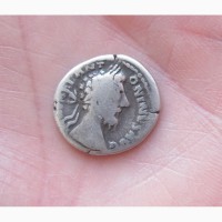 Серебряный денарий, император Марк Аврелий, Древний Рим