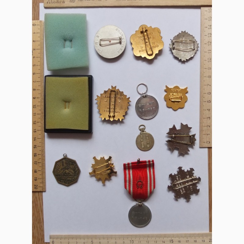 Фото 6. Ордена Япония пожарным и Красный Крест, тяжелый металл, серебро, эмали, коллекция