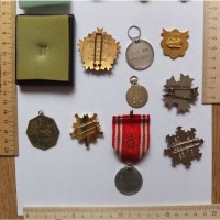 Ордена Япония пожарным и Красный Крест, тяжелый металл, серебро, эмали, коллекция