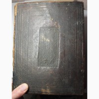 Церковная книга Псалтырь, дерево, кожа глубокое тиснение, 19 век
