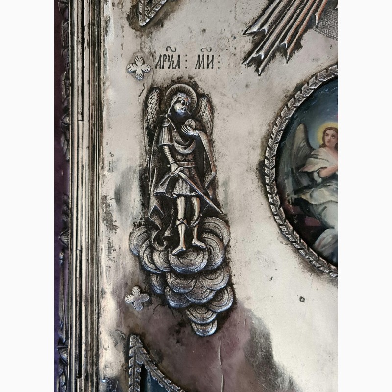 Фото 16. Напрестольное Евангелие в литом серебряном окладе. Россия, Москва-Казань, 1744 год