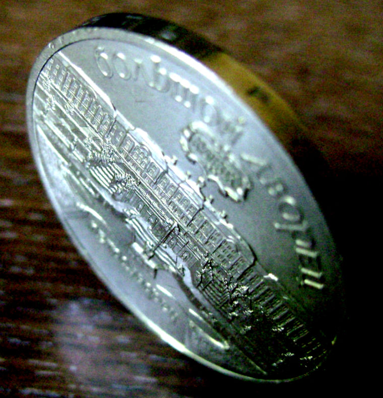 Фото 4. Монета 5 рублей Петродворец 1990 год