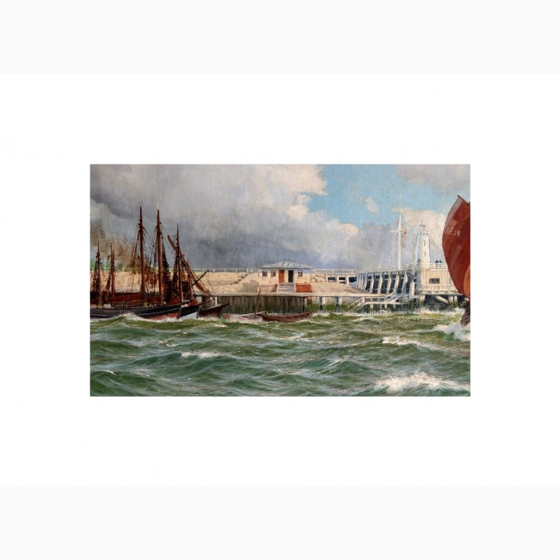 Фото 4. Продается Картина Парусные судна. Alfred Tutt 1930 год